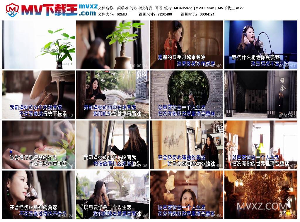 颜瑛-你的心中没有我_国语_流行_MD405877